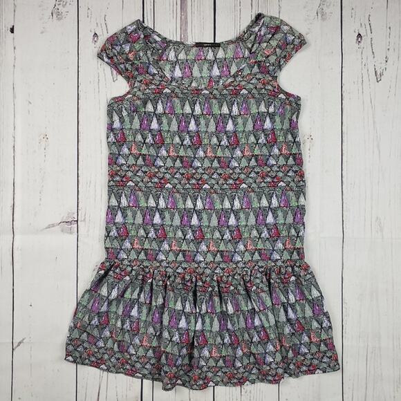 Soprano Lightweight Silky Multicolored Printed Mini Sleeveless Dress Size XS - Picture 1 of 8